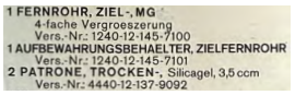 Forensic markings and validation details